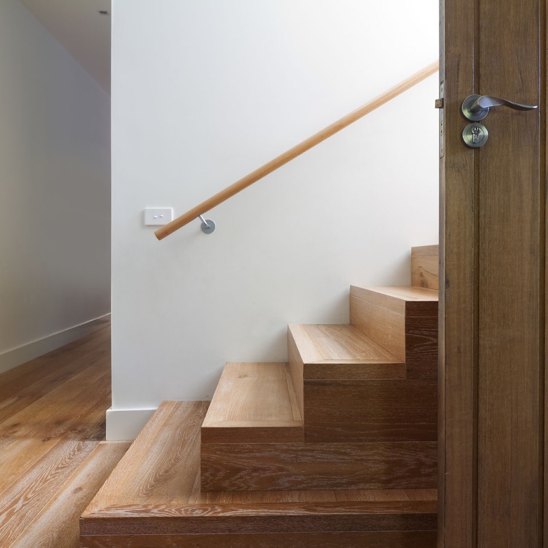 Custom wooden staircase